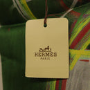 HERMES Carre 90 Scarf Silk Green Auth 199724M-24