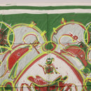 HERMES Carre 90 Scarf Silk Green Auth 199724M-3