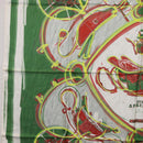 HERMES Carre 90 Scarf Silk Green Auth 199724M-5