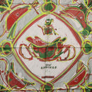HERMES Carre 90 Scarf Silk Green Auth 199724M-6