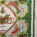 HERMES Carre 90 Scarf Silk Green Auth 199724M-7