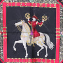 HERMES Carre 90 Scarf Silk Black Auth 199728M-17
