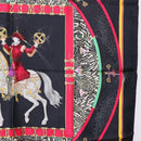 HERMES Carre 90 Scarf Silk Black Auth 199728M-18