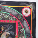 HERMES Carre 90 Scarf Silk Black Auth 199728M-4