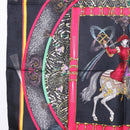 HERMES Carre 90 Scarf Silk Black Auth 199728M-5