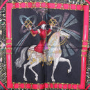 HERMES Carre 90 Scarf Silk Black Auth 199728M-6