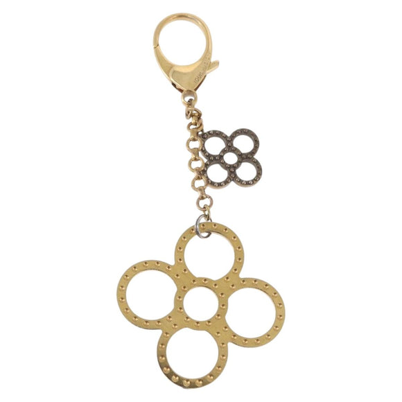 LOUIS VUITTON Bijoux Sac Tapage Key Holder Gold M65090 LV Auth 199731