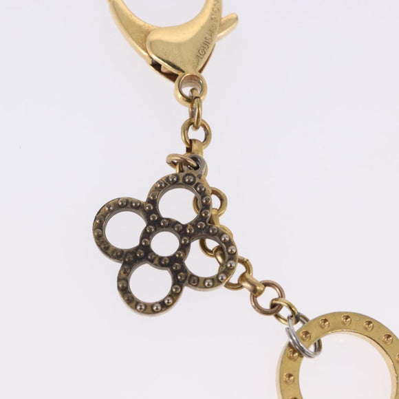 LOUIS VUITTON Bijoux Sac Tapage Key Holder Gold M65090 LV Auth 199731