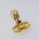 CHANEL Turn Lock Earring metal Gold CC Auth 199733V-12