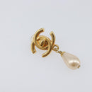 CHANEL Turn Lock Earring metal Gold CC Auth 199733V-14