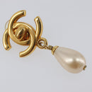 CHANEL Turn Lock Earring metal Gold CC Auth 199733V-16