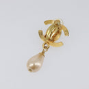 CHANEL Turn Lock Earring metal Gold CC Auth 199733V-18