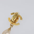 CHANEL Turn Lock Earring metal Gold CC Auth 199733V-19