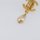 CHANEL Turn Lock Earring metal Gold CC Auth 199733V-21