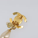 CHANEL Turn Lock Earring metal Gold CC Auth 199733V-23