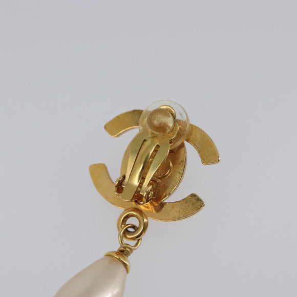 CHANEL Turn Lock Earring metal Gold CC Auth 199733V