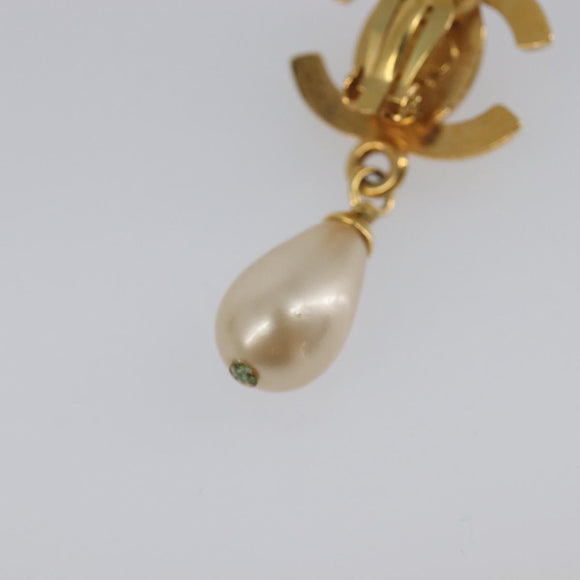CHANEL Turn Lock Earring metal Gold CC Auth 199733V