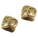 CHANEL Earring metal Gold CC Auth 199734V-1