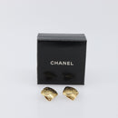 CHANEL Earring metal Gold CC Auth 199734V-12