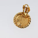 CHANEL Earring metal Gold Tone CC Auth 199736V-11
