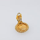 CHANEL Earring metal Gold Tone CC Auth 199736V-4