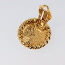 CHANEL Earring metal Gold Tone CC Auth 199736V-6