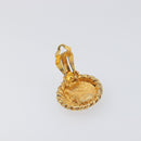 CHANEL Earring metal Gold Tone CC Auth 199736V-9