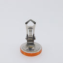 CHANEL Earring plastic Orange CC Auth 199737V-10