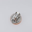 CHANEL Earring plastic Orange CC Auth 199737V-8