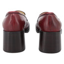 Miu Miu Loafers Leather 37 Red Auth 199780V-3