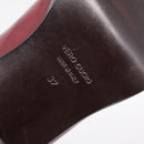 Miu Miu Loafers Leather 37 Red Auth 199780V-9