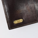 FENDI Zucca Canvas Wallet Black Brown Auth 199785A-20