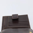 FENDI Zucca Canvas Wallet Black Brown Auth 199785A-21