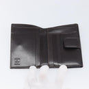 FENDI Zucca Canvas Mamma Baguette Wallet Black Brown Auth 199786A-9