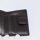 FENDI Zucca Canvas Mamma Baguette Wallet Black Brown Auth 199786A-18