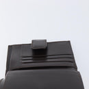 FENDI Zucca Canvas Mamma Baguette Wallet Black Brown Auth 199786A-21