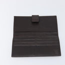 FENDI Zucca Canvas Long Wallet Black Brown Auth 199787A-10