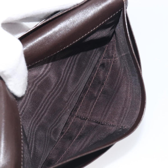 FENDI Zucca Canvas Long Wallet Black Brown Auth 199787A