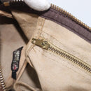 Christian Dior Trotter Canvas Boston Bag Beige Gold Auth 199799-19