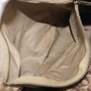 Christian Dior Trotter Canvas Boston Bag Beige Gold Auth 199799-20