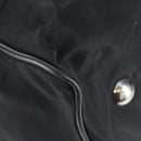 PRADA Boston Bag Nylon 2way Black Silver Auth 199801A-22