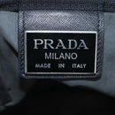 PRADA Boston Bag Nylon 2way Black Silver Auth 199801A-31