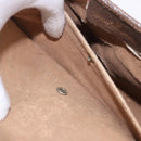 GUCCI GG Supreme Web Sherry Line Clutch Bag PVC Beige 89 01 030 Auth 199803-21