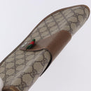 GUCCI GG Supreme Web Sherry Line Clutch Bag PVC Beige 89 01 030 Auth 199803-6