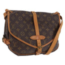 LOUIS VUITTON Monogram Saumur 30 Shoulder Bag M42256 LV Auth 199805A-1