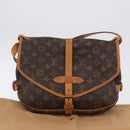 LOUIS VUITTON Monogram Saumur 30 Shoulder Bag M42256 LV Auth 199805A-12