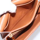 CELINE Triomphe Shoulder Bag PVC Leather Brown Gold Tone Auth 199806SM-21