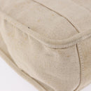 PRADA Tote Bag Canvas Beige Red Auth 199809-14