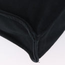 HERMES Fourre Tout MM Hand Bag Cotton Black Silver Auth 199811-12