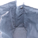 HERMES Fourre Tout MM Hand Bag Cotton Black Silver Auth 199811-17